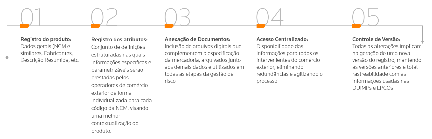 Fluxo dentro do Catálogo de Produtos do NPI